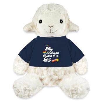Rainbow Pride Heart Keepsake Design - MiniFeet® Sheep Annika - french navy - Front