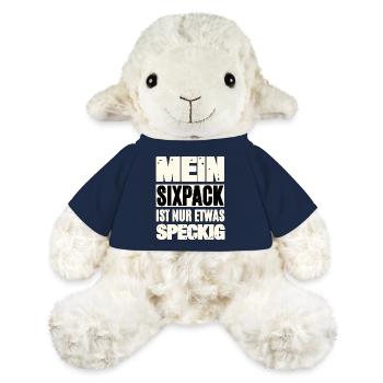 Lustiger Sixpack Spruch - MiniFeet® Schaf Annika - French Navy - Vorne