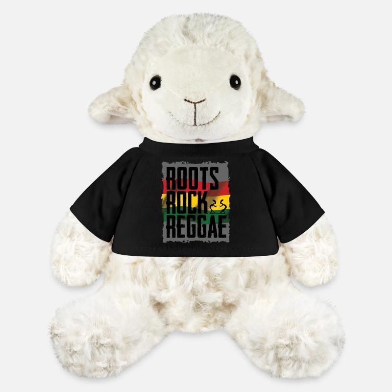 Roots Rock Reggae Design - MiniFeet® Schaf Annika - Schwarz