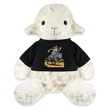 Skelett auf Hyäne im Wildwest-Stil - MiniFeet® Schaf Annika - Schwarz - Vorne