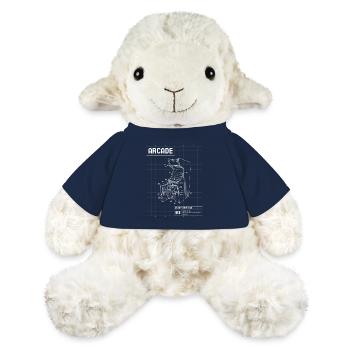 Retro Arcade Sketch on Grid - MiniFeet® Sheep Annika - french navy - Front