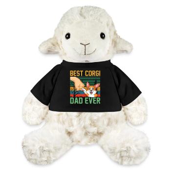 Best Corgi Dad Ever – Funny Corgi Owner Gift - MiniFeet® Sheep Annika - black - Front