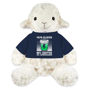 Futur père ALPAKAPAPA Rétro Drôle - Mouton en peluche Annika MiniFeet® - bleu marine - Devant