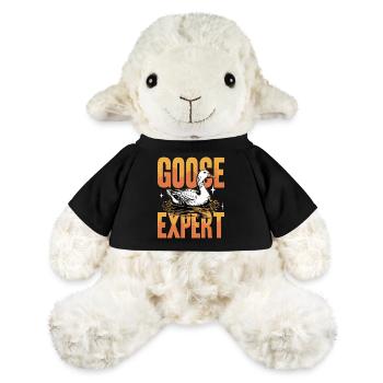 Drôle d’oiseau oie - Mouton en peluche Annika MiniFeet® - noir - Devant