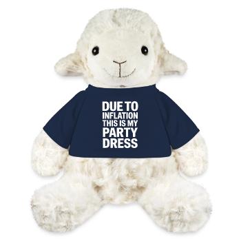 Inflation-Partykleid Spruch - MiniFeet® Schaf Annika - French Navy - Vorne