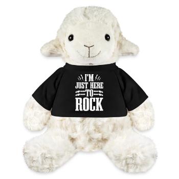 Jeg er her bare for at rockband guitarmusik - MiniFeet®-fåret Annika - sort - Foran