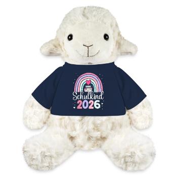 Schulkind 2026 Regenbogen - MiniFeet® Schaf Annika - French Navy - Vorne