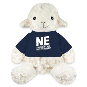 NE? Cooles Ablehnungs-Shirt mit klarer Ansage - MiniFeet® Schaf Annika - French Navy - Vorne