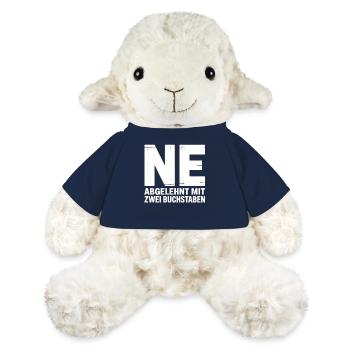 NE? Cooles Ablehnungs-Shirt mit klarer Ansage - MiniFeet® Schaf Annika - French Navy - Vorne