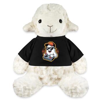 Retro Gamer Halloween Fantôme - Mouton en peluche Annika MiniFeet® - noir - Devant