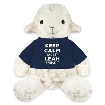 Keep Calm Lass Leah das regeln Lustiger Spruch - MiniFeet® Schaf Annika - French Navy - Vorne