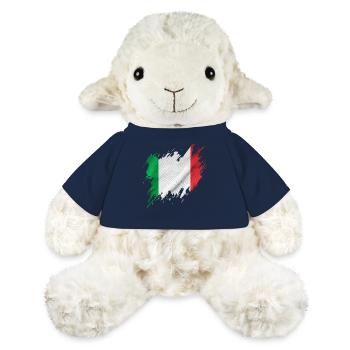 Flagge Italiens, abgerissen Stil - MiniFeet® Schaf Annika - French Navy - Vorne