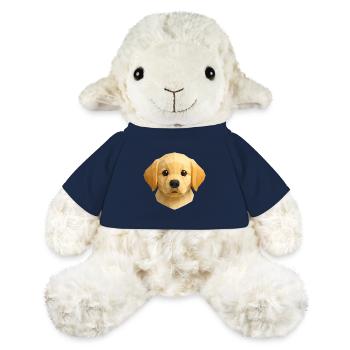 Chiot Golden retriever mignon - Polygon Dog Design - Mouton en peluche Annika MiniFeet® - bleu marine - Devant