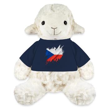 Flag of Czechia in torn style - MiniFeet® Sheep Annika - french navy - Front