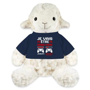 Ich werde ein großer Bruder sein Zukunft großer Bruder Gamer - MiniFeet® Schaf Annika - French Navy - Vorne