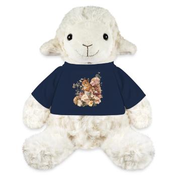 Écureuil, Animal, Fleurs, Papillons - Mouton en peluche Annika MiniFeet® - bleu marine - Devant