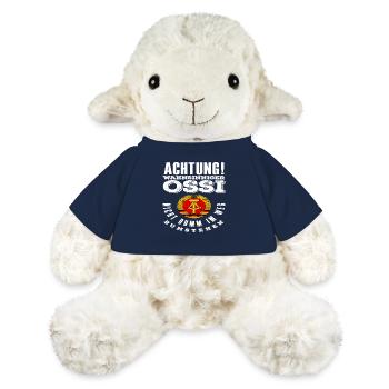 Achtung Wahnsinniger Ossi Spruch DDR Stolz - MiniFeet® Schaf Annika - French Navy - Vorne