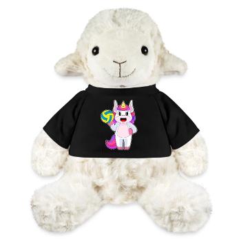 Einhorn Volleyballspieler Volleyball Sport - MiniFeet® Schaf Annika - Schwarz - Vorne