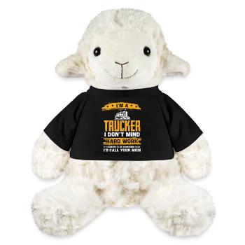 Trucker Humor Hard Work - MiniFeet® Sheep Annika - black - Front