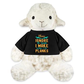 Fitness Fanatics Ignore The Sounds Make Planks - MiniFeet® Schaf Annika - Schwarz - Vorne