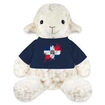 Dominikanische Flagge, zerrissener Stil - MiniFeet® Schaf Annika - French Navy - Vorne