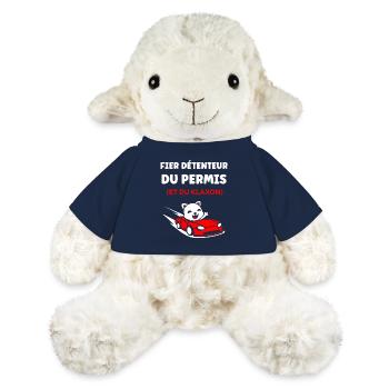 Humour permis de conduire - Mouton en peluche Annika MiniFeet® - bleu marine - Devant