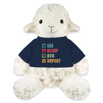 Eat Sleep BTC Repeat T-Shirt Design - MiniFeet® Sheep Annika - french navy - Front