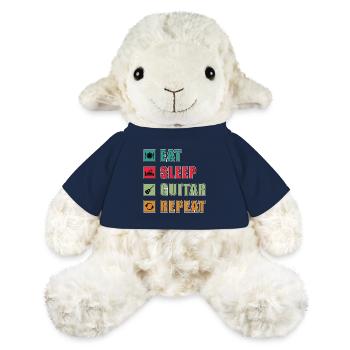 Eat Sleep Guitar Repeat - Mouton en peluche Annika MiniFeet® - bleu marine - Devant