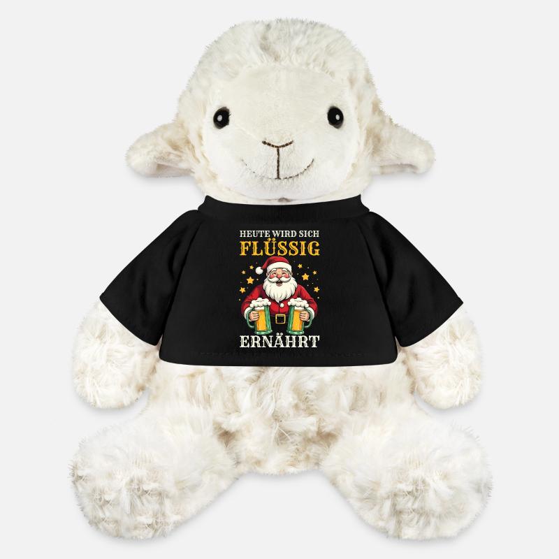 Père Noël Bière de Noël - Mouton en peluche Annika MiniFeet® - noir