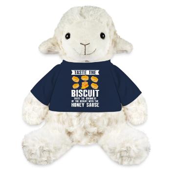 Illustration de la sauce biscuit au miel - Mouton en peluche Annika MiniFeet® - bleu marine - Devant