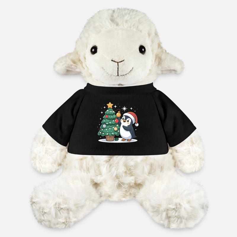 Penguin decorates Christmas tree - MiniFeet® Sheep Annika - black