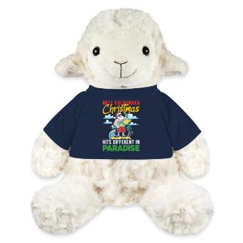 Noël hawaïen Mele Kalikimaka - Mouton en peluche Annika MiniFeet® - bleu marine - Devant