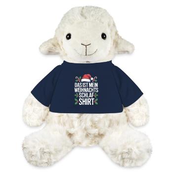 Weihnachts Schlaf Shirt Spruch - MiniFeet® Schaf Annika - French Navy - Vorne