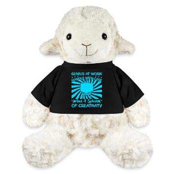 Funny Art Painter Genius At Work Of Creativity - MiniFeet® Sheep Annika - black - Front