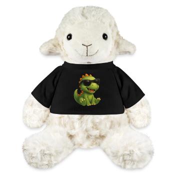 Dinosaure avec des lunettes de soleil - Mouton en peluche Annika MiniFeet® - noir - Devant