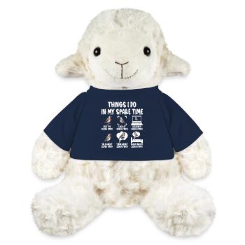 Nourriture des pinsons zébrés Amoureux des oiseaux Cage de cachette pour zèbre - Mouton en peluche Annika MiniFeet® - bleu marine - Devant