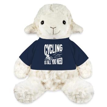 Le vélo, c’est tout ce dont tu as besoin - Mouton en peluche Annika MiniFeet® - bleu marine - Devant