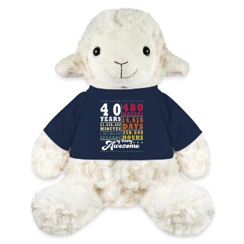 40 Jahre Vierzigster Geburtstag - MiniFeet® Schaf Annika - French Navy - Vorne