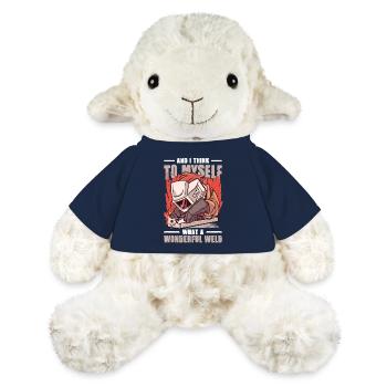 Schweißer Spruch Geschenke Für Metallbauer  - MiniFeet® Schaf Annika - French Navy - Vorne