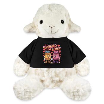 Valentinstags-Erdnussbutter und Marmelade verbreiten die Liebe - MiniFeet® Schaf Annika - Schwarz - Vorne