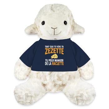 Raclette-Humor, solange du deine Zezette siehst - MiniFeet® Schaf Annika - French Navy - Vorne