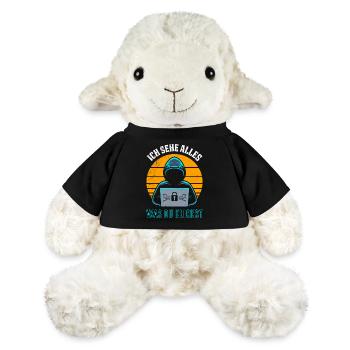 Computer ICH SEHE ALLES WAS DU KLICKST LUSTIG - MiniFeet® Schaf Annika - Schwarz - Vorne
