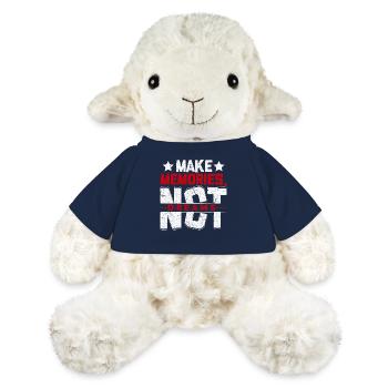 Crée des souvenirs, pas des rêves - Mouton en peluche Annika MiniFeet® - bleu marine - Devant