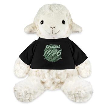 50e anniversaire 1976 cadeau pour hommes et femmes - Mouton en peluche Annika MiniFeet® - noir - Devant