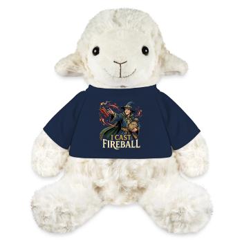 Ich zaubere Feuerball – lustige Zauberer-Fantasie & Gaming - MiniFeet® Schaf Annika - French Navy - Vorne