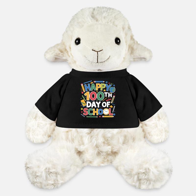 Célébration du 100e jour de l’école - Mouton en peluche Annika MiniFeet® - noir