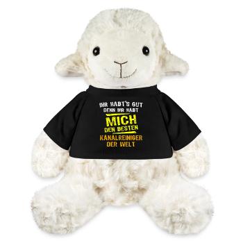 Cadeau pour nettoyeur d’égouts - Mouton en peluche Annika MiniFeet® - noir - Devant