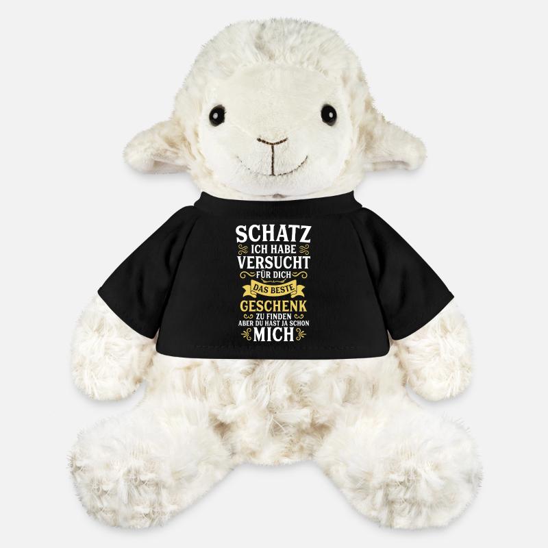 Schatz ich habe versucht das perfekte Geschenk - MiniFeet® Schaf Annika - Schwarz