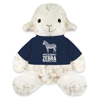Zebra Sprüche Zebras Lustiges Zebra Geschenk - MiniFeet® Schaf Annika - French Navy - Vorne