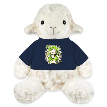 Lime Slime Girl Illustration - MiniFeet® Schaf Annika - French Navy - Vorne